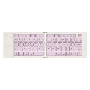 Bauhn Foldable Pink and White Keyboard